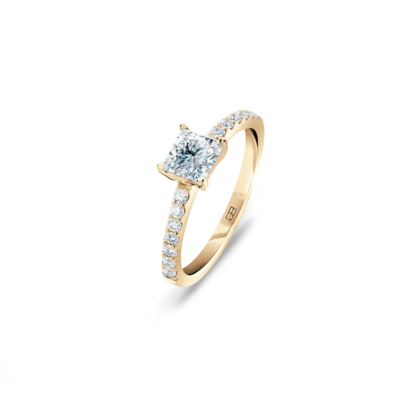 Promise 18K Gold Ring N°30 w. Diamonds