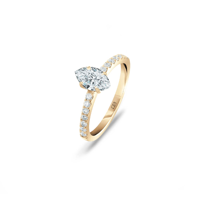 Promise 18K Gold Ring N°33 w. Diamonds