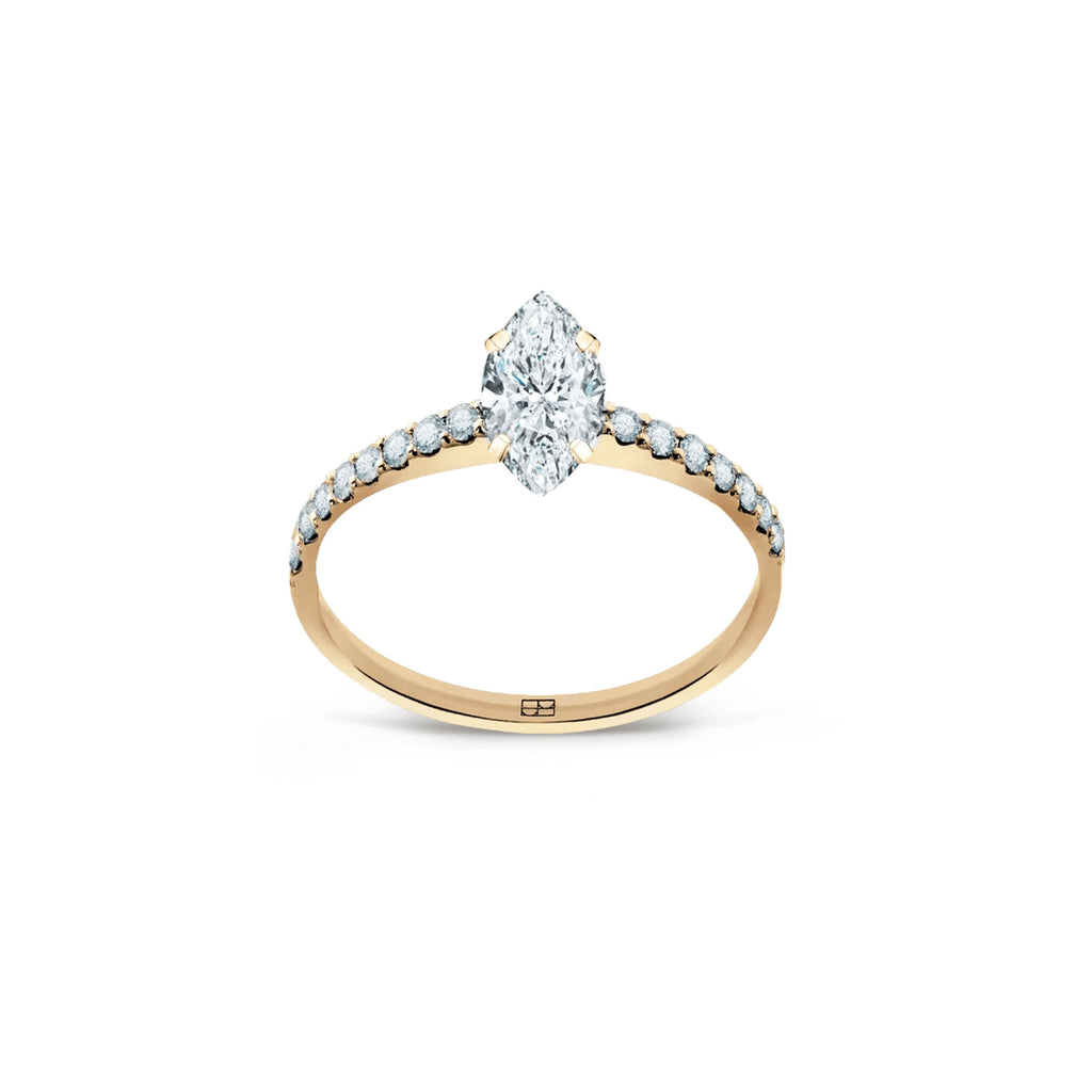 Promise 18K Gold Ring N°33 w. Diamonds