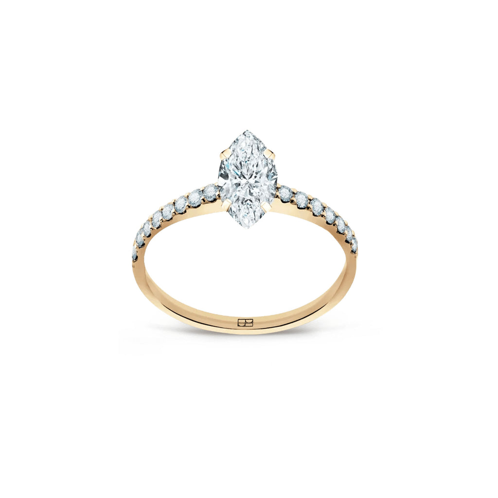 Promise 18K Gold Ring N°34 w. Diamonds