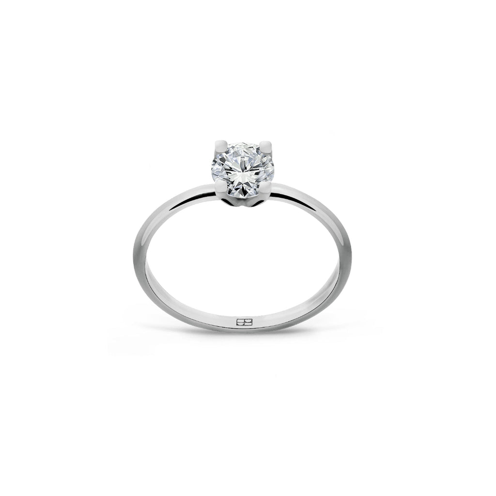 Promise 18K White Gold Ring N°3 w. Diamond