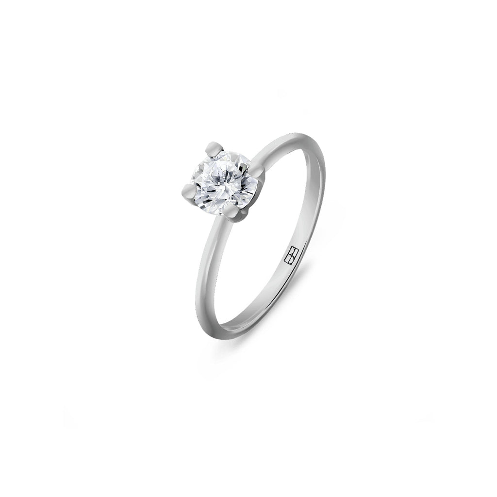 Promise 18K White Gold Ring N°4 w. Diamond