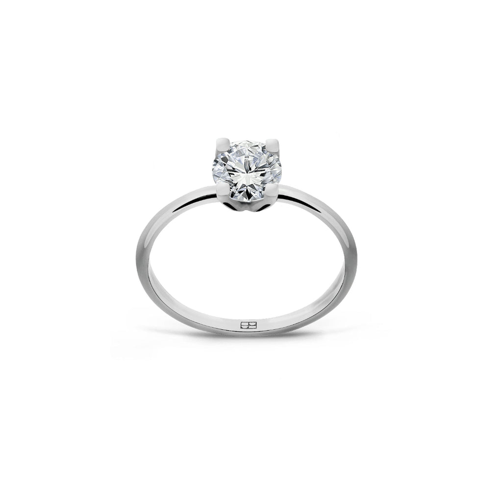 Promise 18K White Gold Ring N°4 w. Diamond