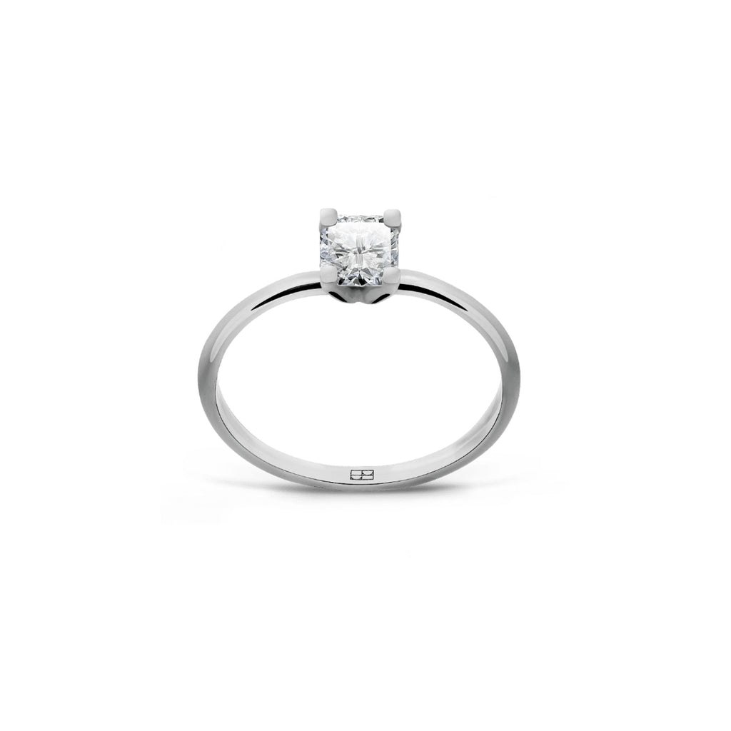 Promise 18K White Gold Ring N°6 w. Diamond