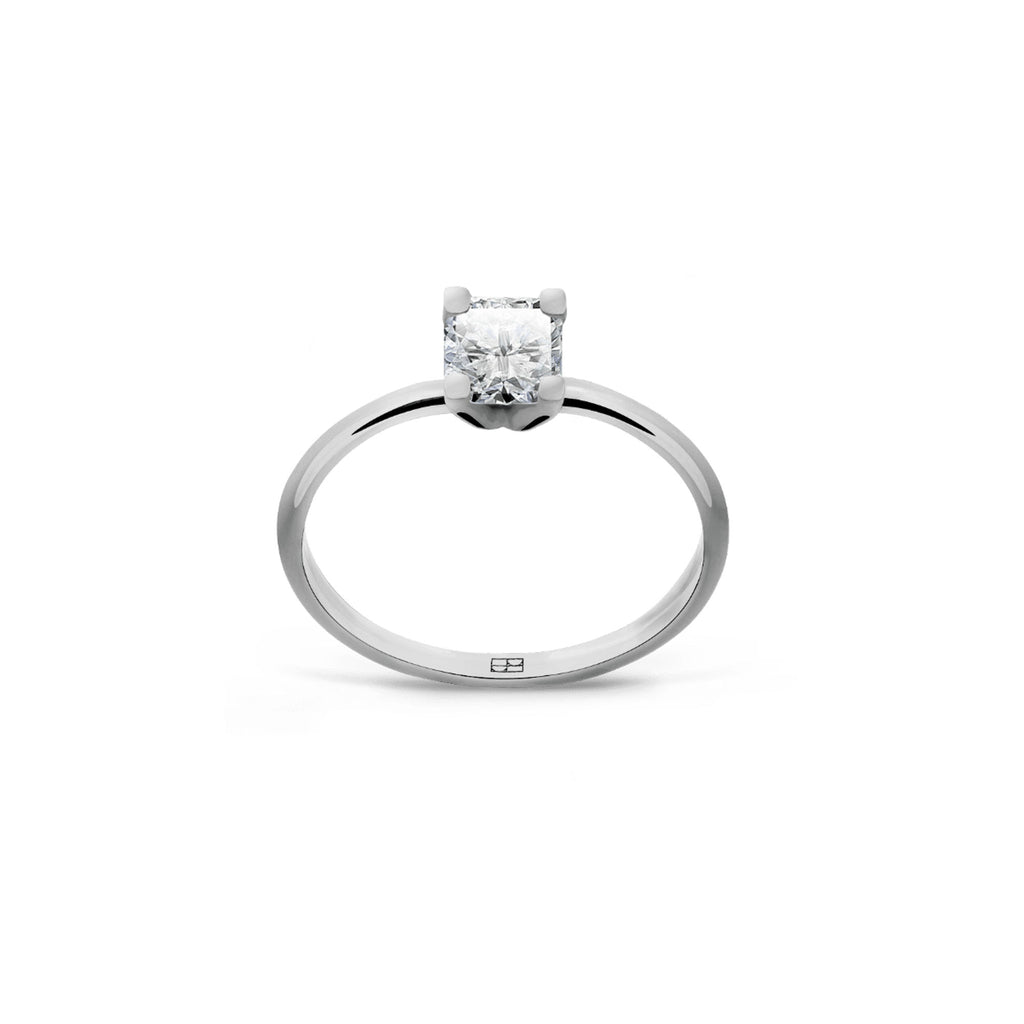 Promise 18K White Gold Ring N°7 w. Diamond