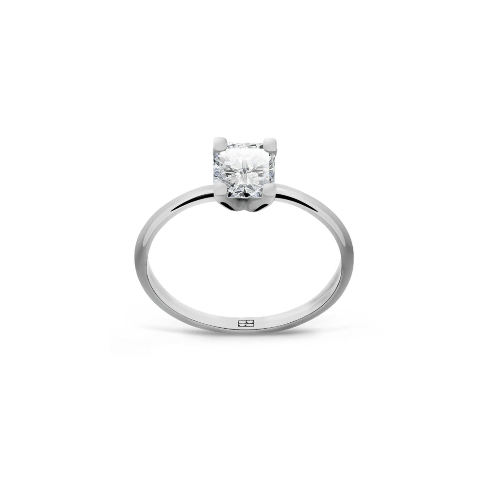 Promise 18K White Gold Ring N°8 w. Diamond
