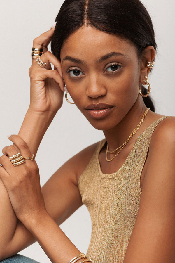 Puff 14K Gold Ring