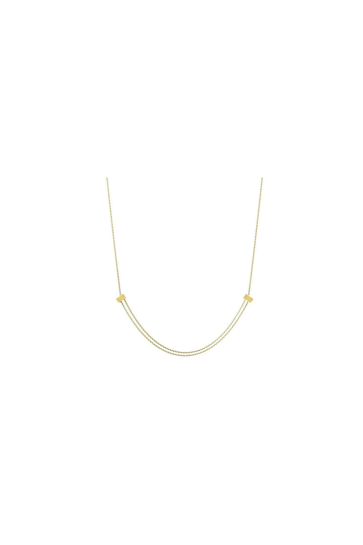 Cube 18K Gold Necklace