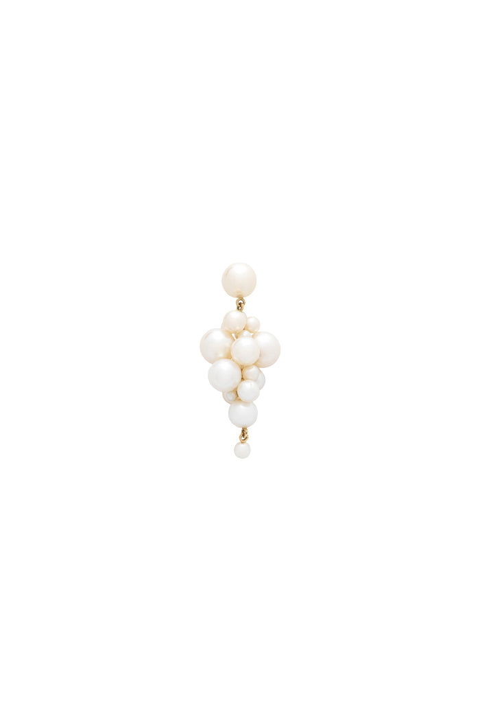 Botticelli Grande Single 14K Gold Earring w. Pearl