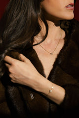 Quartet 14K Gold Bracelet w. Diamonds