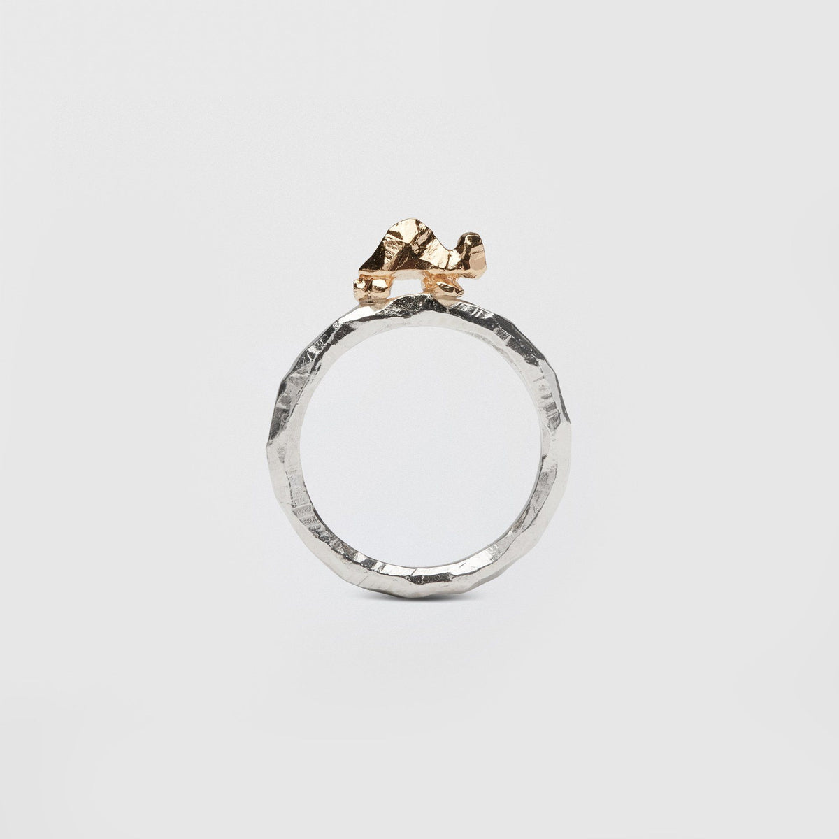Ringo Turtle 18K Gold & Silver Ring