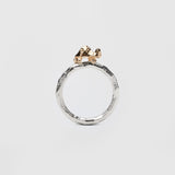 Ringo Turtle 18k Guld & Sølv Ring