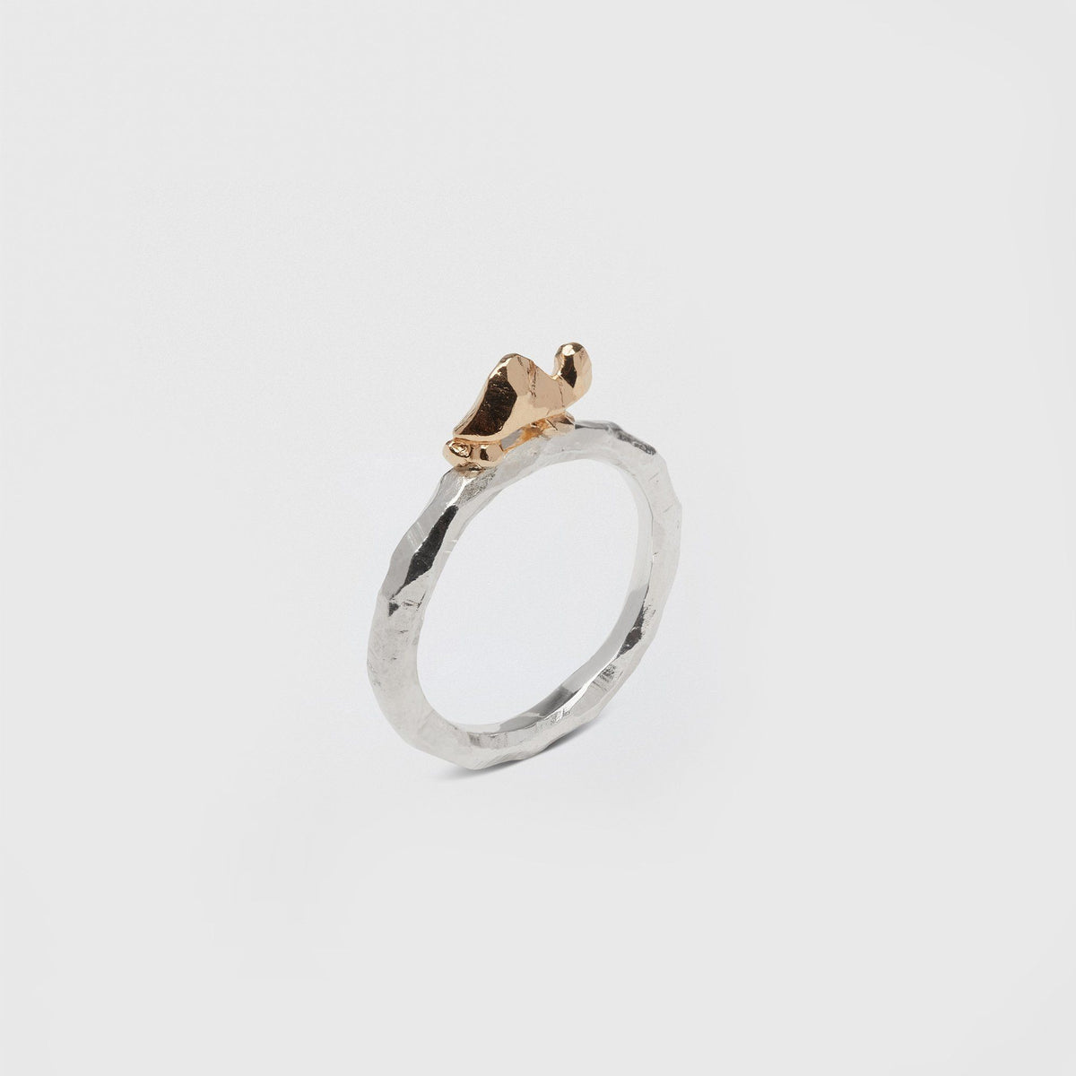 Ringo Turtle 18K Gold & Silver Ring