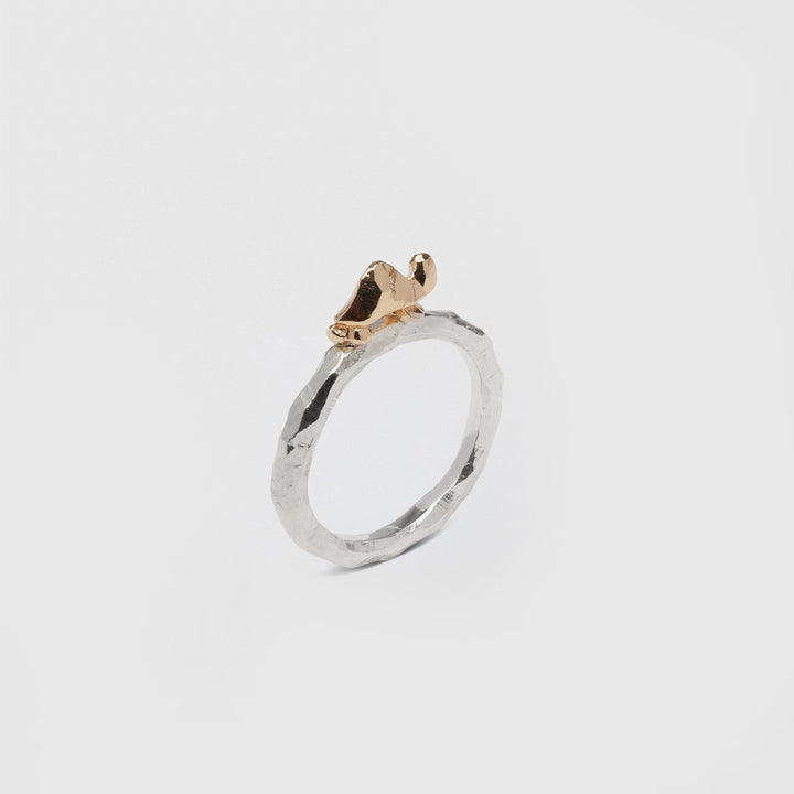 Ringo Turtle 18k Guld & Sølv Ring