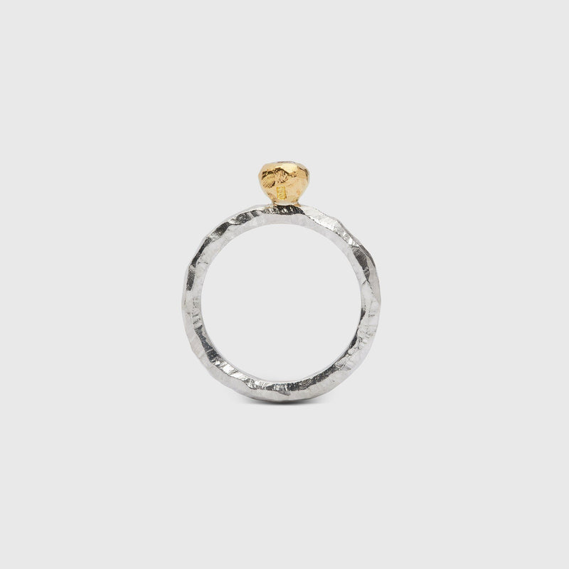 Ringo Kula 18K Gold & Silver Ring w. Diamond