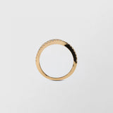 Waves 18K Gold Ring w. 0.21ct Diamond