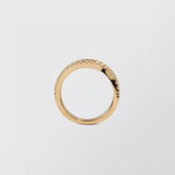 Waves 18K Gold Ring w. 0.63ct Diamond