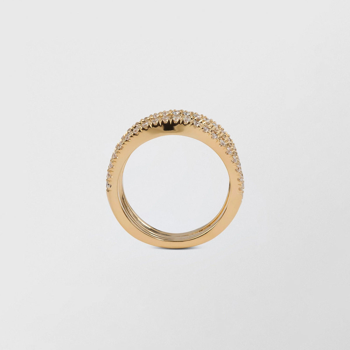 Waves Ocean 18K Guld Ring m. 1.05ct Diamant