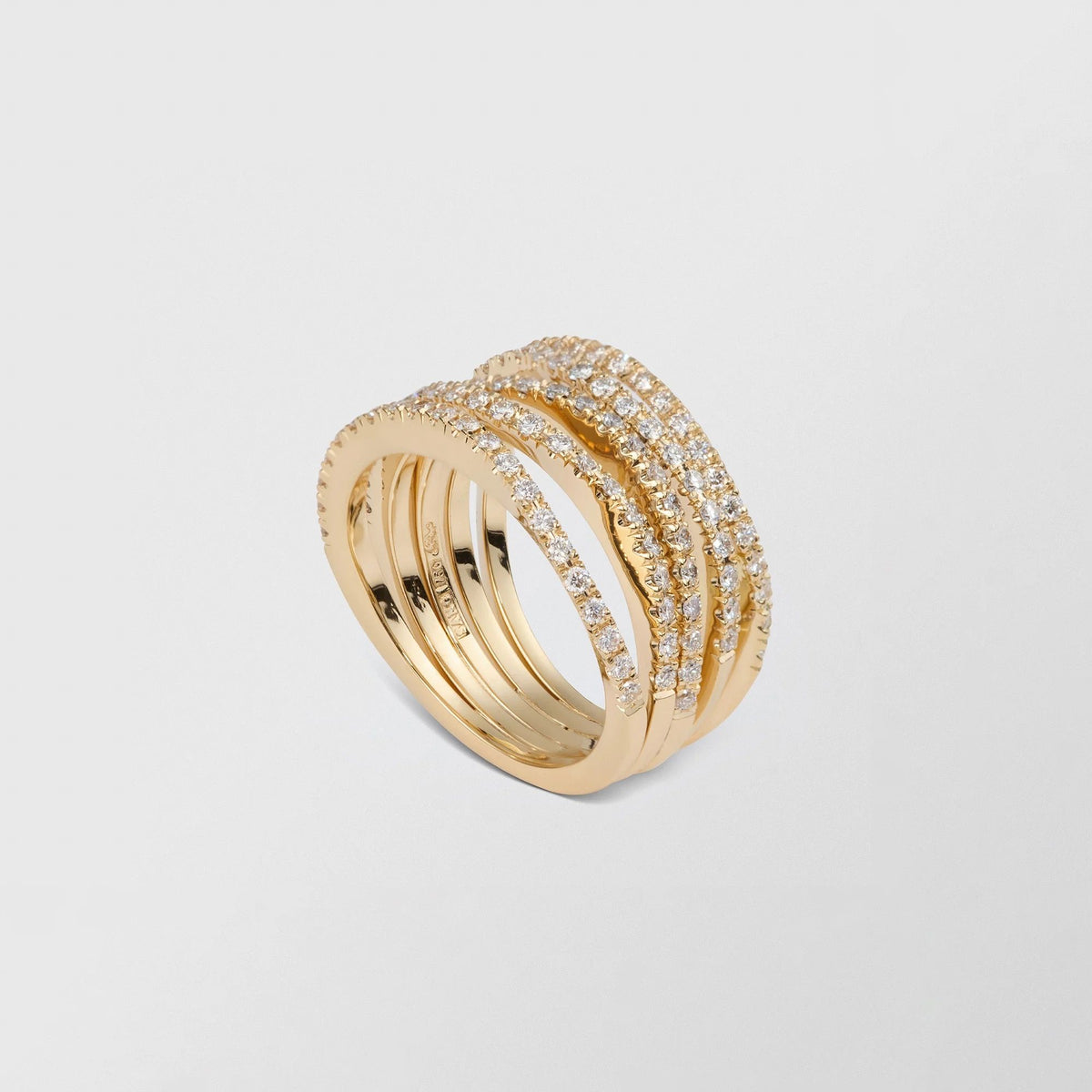 Waves Ocean 18K Guld Ring m. 1.05ct Diamant
