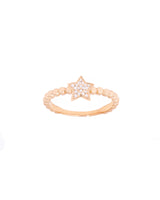 Star Bubble 18K Gold, Whitegold or Rosegold Ring w. Diamonds