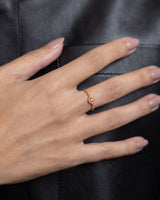 Eye Dot 18K Gold, Whitegold or Rosegold Ring w. Diamonds