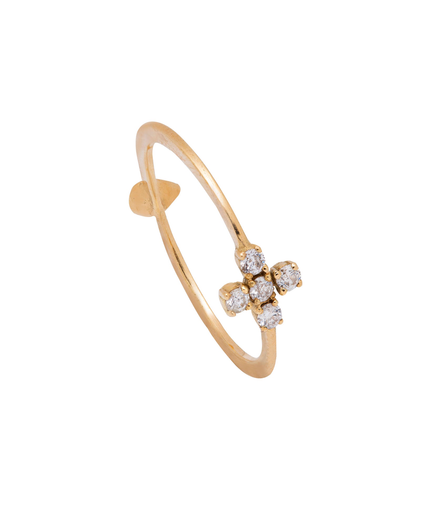 Double Face 18K Guld, Hvidguld eller Rosaguld Ring m. Diamanter