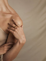 Reflection 18K Gold, Whitegold or Rosegold Ring w. Lab-Grown Diamonds