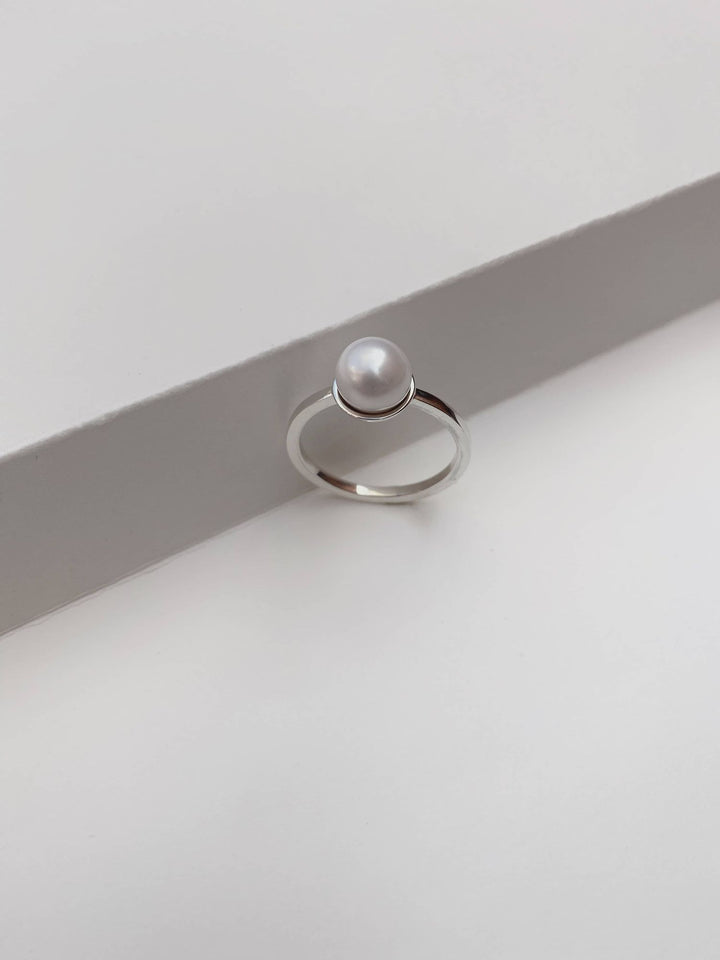 Renée Fairmined Silver Ring w. Pearl