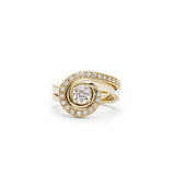 Resiliance 18K Rosegold, Whitegold or Gold Ring w. Lab-Grown Diamonds