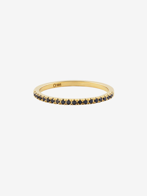 OUVERTURE | Sort Eternity 0.12 14K Guld Ring m. Diamanter