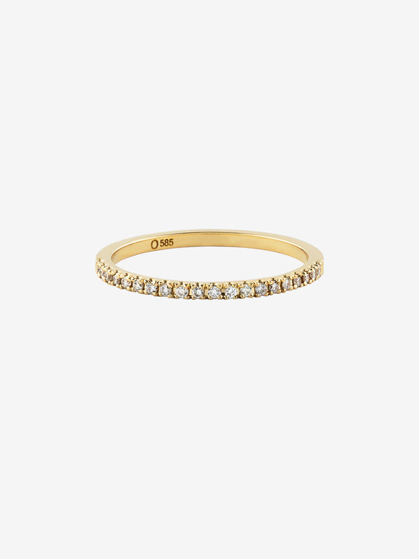 OUVERTURE | Eternity 0.12 14K Hvidguld Ring m. Diamanter