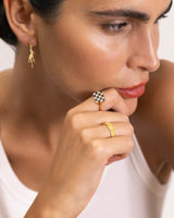 Set of four stacked 'Chapters'  18K Gold Ring