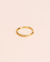 Organic 18K Gold Ring w. Diamonds