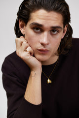 Le Petit Philidor Skakbræt 18K Guld Ring m. Diamanter & Rubiner