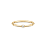 Finesse Clear Gold Plated Ring w. Zirconia