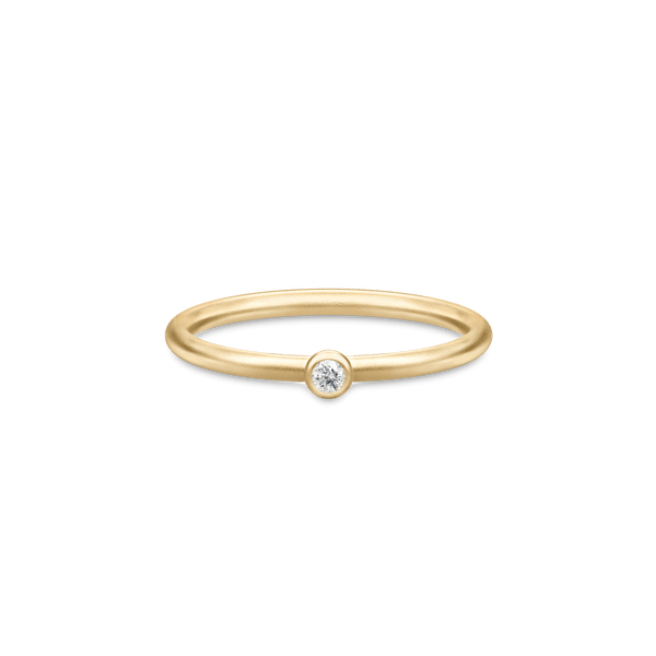 Finesse Clear Gold Plated Ring w. Zirconia