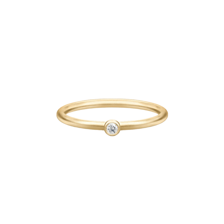 Finesse Clear Gold Plated Ring w. Zirconia
