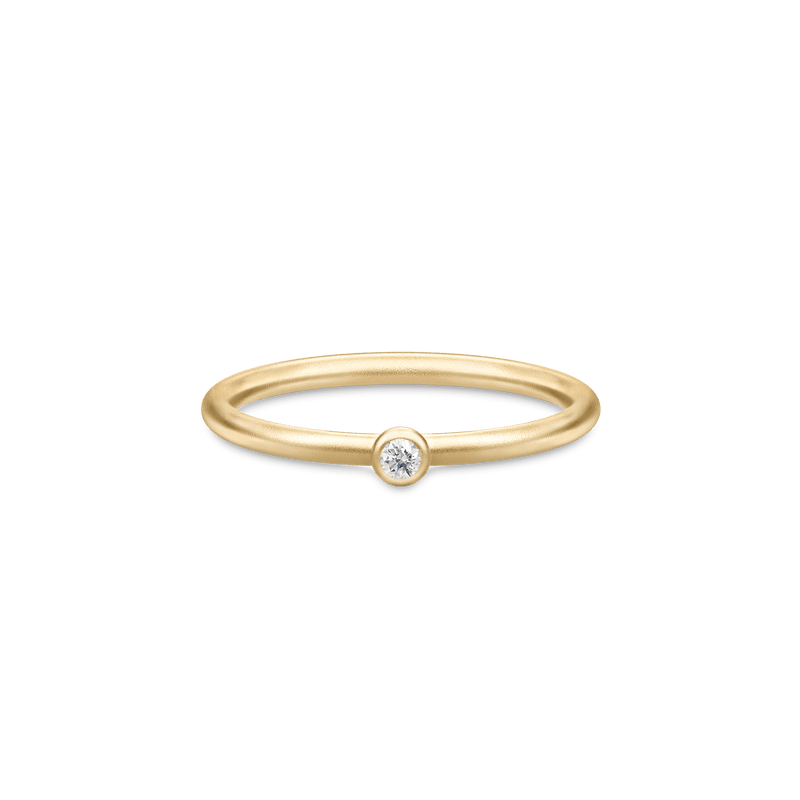 Finesse Clear Gold Plated Ring w. Zirconia