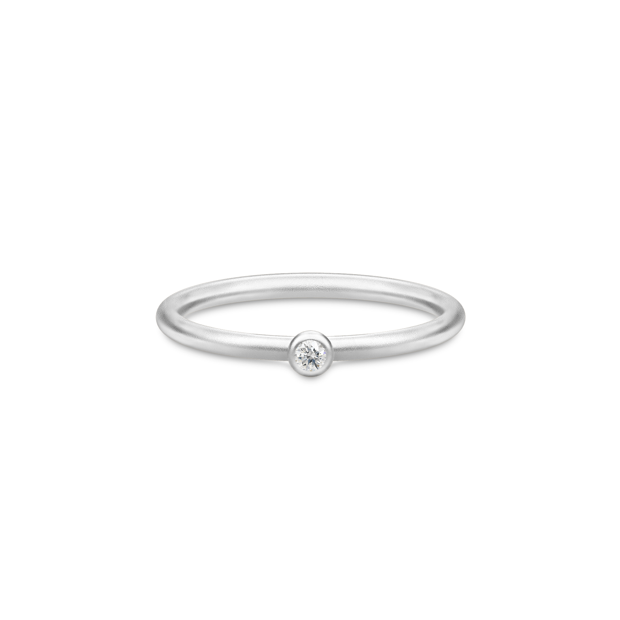 Finesse Clear Silver Ring w. Zirconia