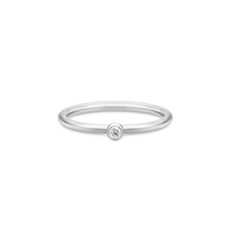 Finesse Clear Silver Ring w. Zirconia