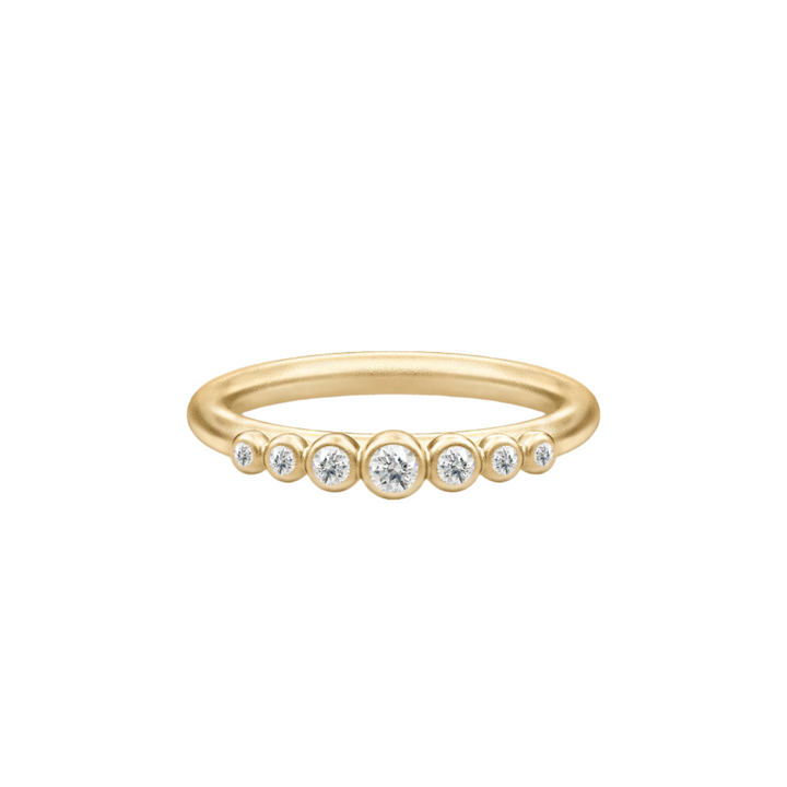 Grace Clear Gold Plated Ring w. Zirconia