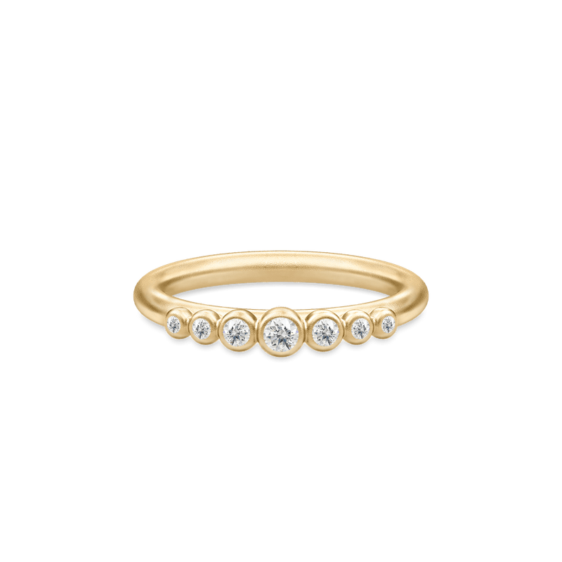 Grace Clear Gold Plated Ring w. Zirconia