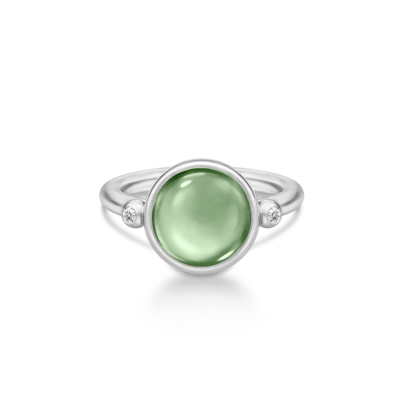 Prime Silver Ring w. Green Amethyst