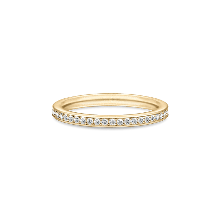 Infinity Clear Gold Plated Ring w. Zirconia