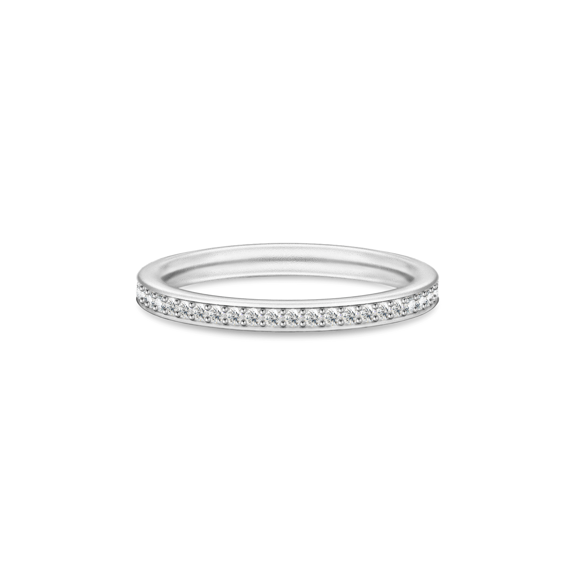 Infinity Clear Silver Ring w. Zirconia