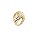 Ribbed VOID Gold Vermeil Ring