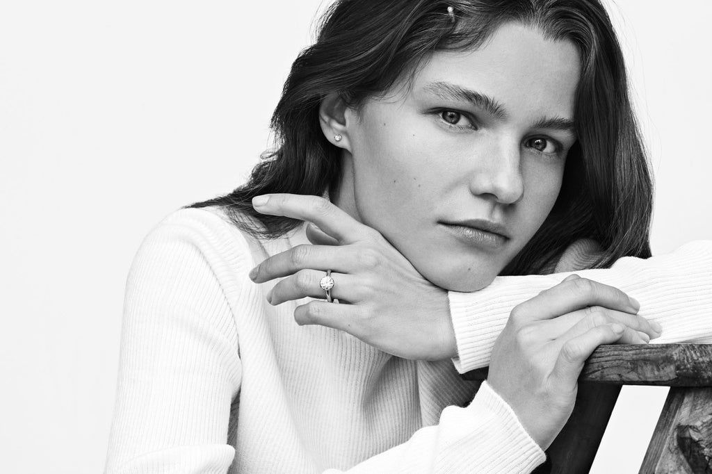 No 1 Solitaire 18K White Gold Ring w. Diamond