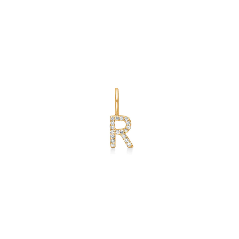 My R 18K Gold Pendant w. Diamonds