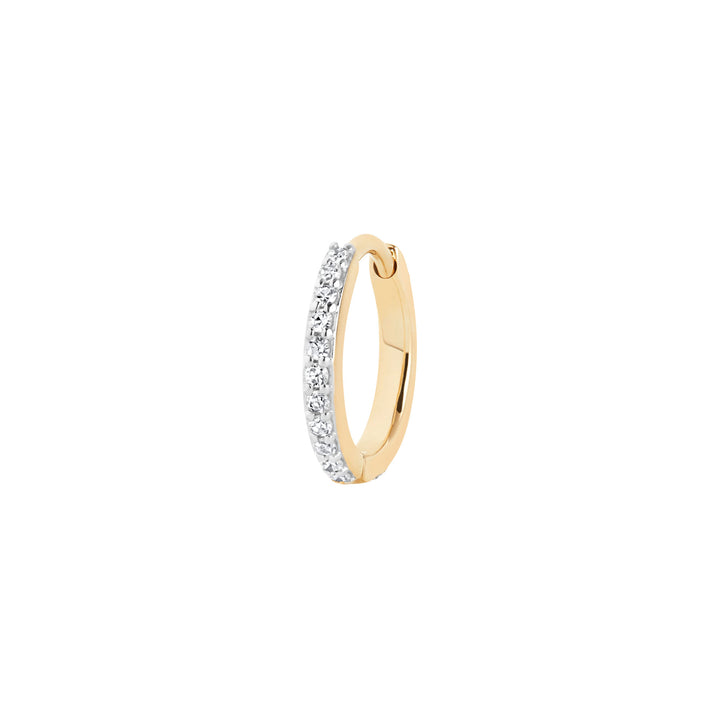 Rainbow 8 Huggie 14K Gold Huggie w. Lab-Grown Diamonds