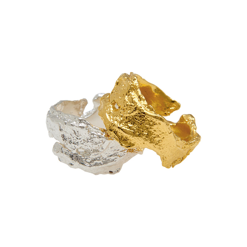 Deborah Blyth | Bark Gold Plated Ring